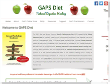 Tablet Screenshot of gapsdiet.com